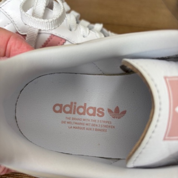 Adidas Samba OG White Wonder Mauve Women 6.5, EUC with Box - Picture 6 of 10